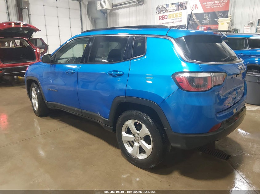 Vin: 3c4njcbb8kt699855, lot: 46820062, jeep compass latitude fwd 20193