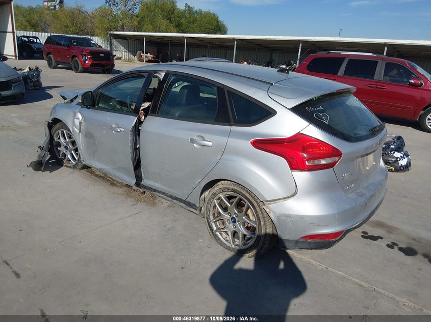 Vin: 1fadp3k23fl264890, lot: 46820099, ford focus se 20153