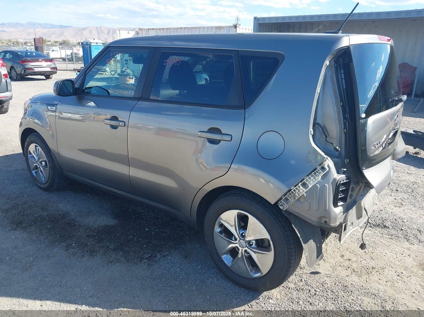 Vin: kndjn2a21g7288663, lot: 46820121, kia soul 20163