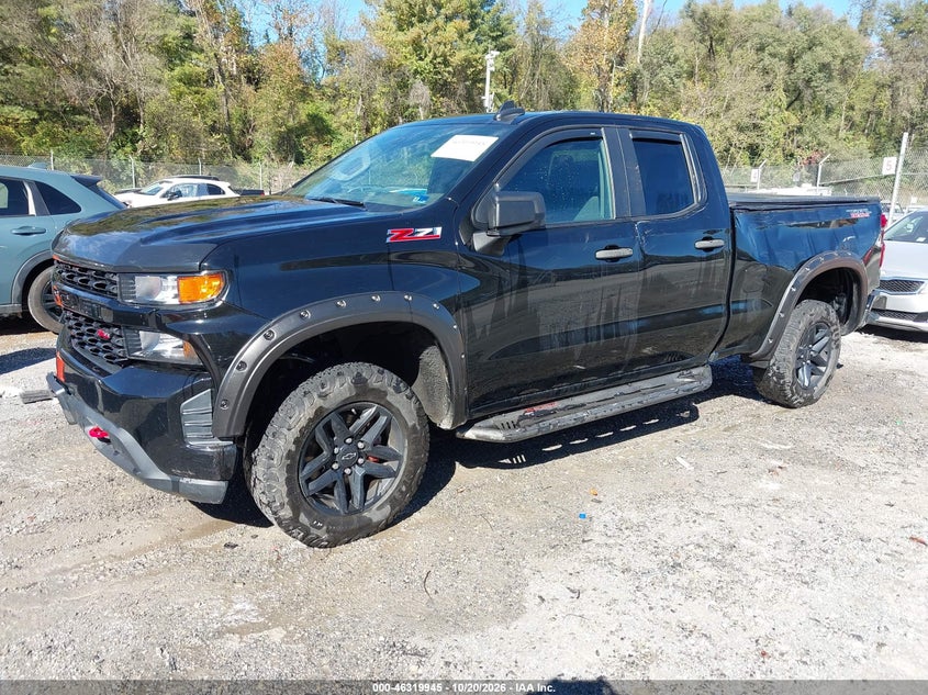 Vin: 1gcrycef0kz176639, lot: 46820167, chevrolet silverado 1500 custom trail boss 20192