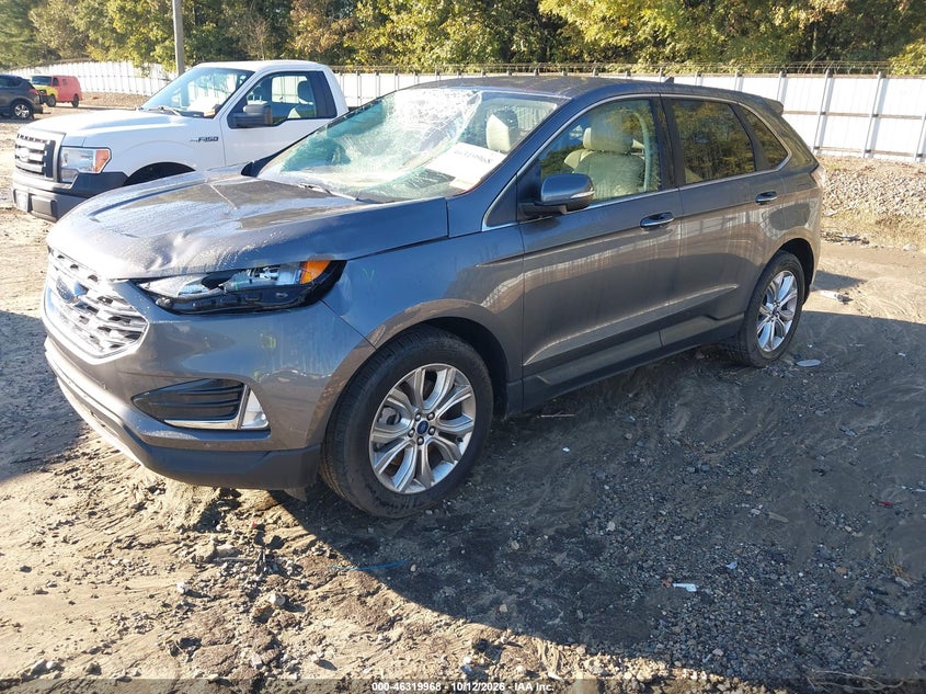 Vin: 2fmpk4k97nba54778, lot: 46820190, ford edge titanium 20222