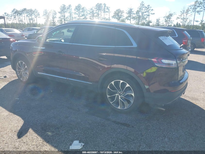 Vin: 2lmpj6k91mbl15484, lot: 46820309, lincoln nautilus reserve 20213