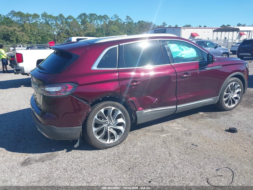 Vin: 2lmpj6k91mbl15484, lot: 46820309, lincoln nautilus reserve 20214