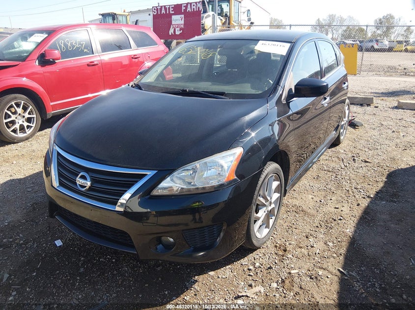 2014 Nissan Sentra Sr, Левый зад, IAAI, VIN 3N1AB7AP8EY284433 — фото 2