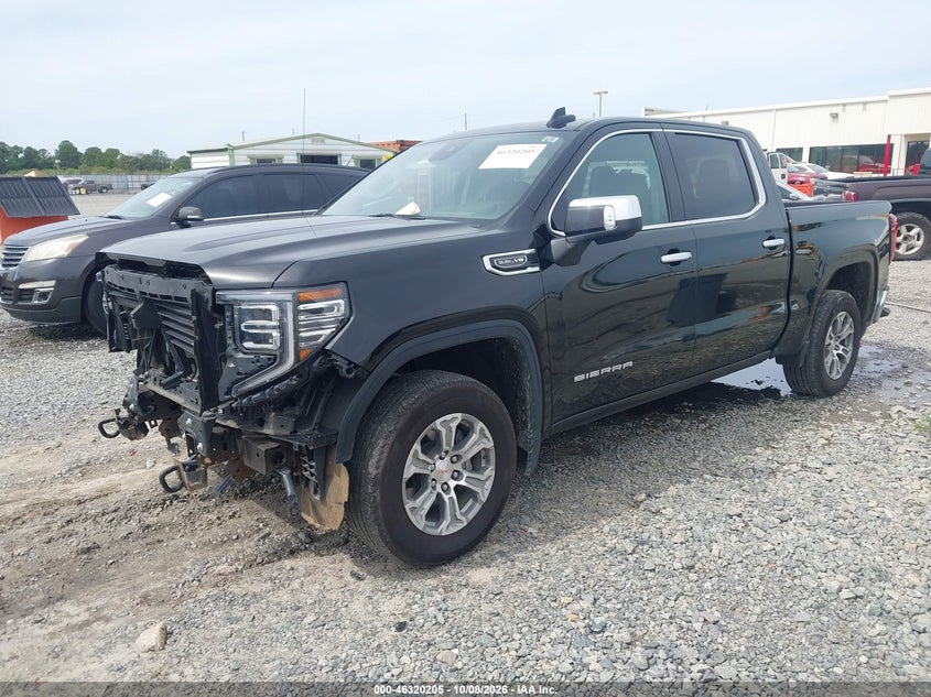 2025 GMC Sierra 1500 2Wd Short Box Slt, Удар спереди, IAAI, VIN 3GTPHDED3SG302181 — фото 2