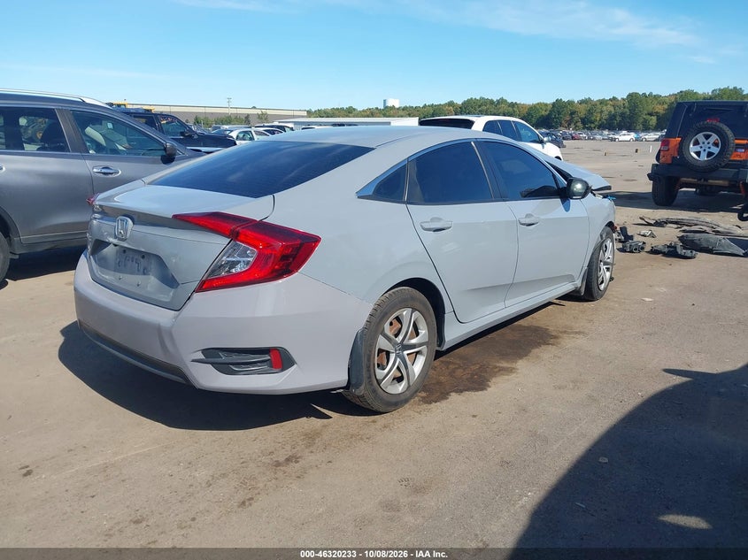 Vin: 19xfc2f51he015335, lot: 46820455, honda civic lx 20174