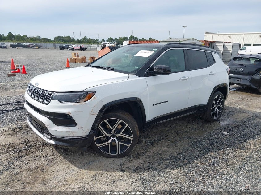 Vin: 3c4njdcn4st601046, lot: 46820511, jeep compass limited 4x4 20252