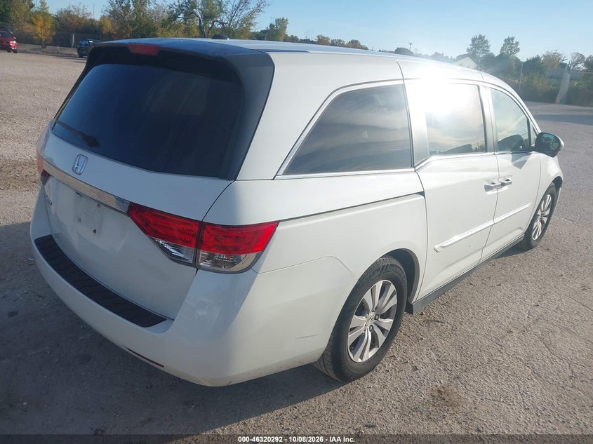 Vin: 5fnrl5h63fb006065, lot: 46820514, honda odyssey ex-l 20154