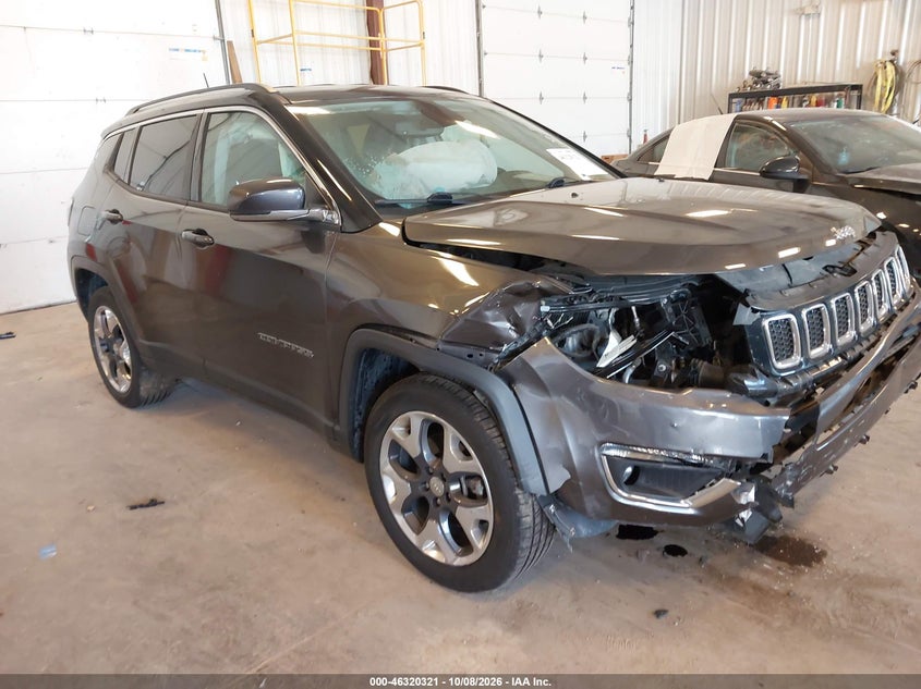 Vin: 3c4njdcb1kt741321, lot: 46820543, jeep compass limited 4x4 20191