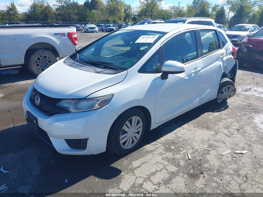 2016 Honda Fit Lx, Left Rear, IAAI, VIN JHMGK5H55GS003883 — photo 2