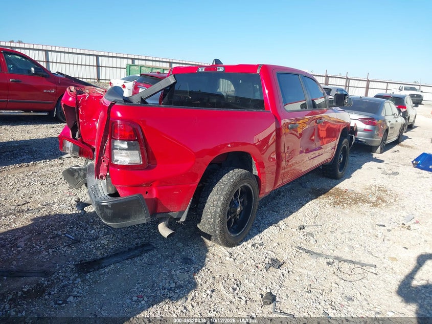 Vin: 1c6srfgtxrn137021, lot: 46820556, ram 1500 tradesman  4x4 5'7 box 20244