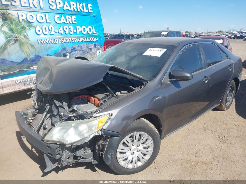 TOYOTA CAMRY HYBRID 2013 VIN 4T1BD1FK9DU092585
