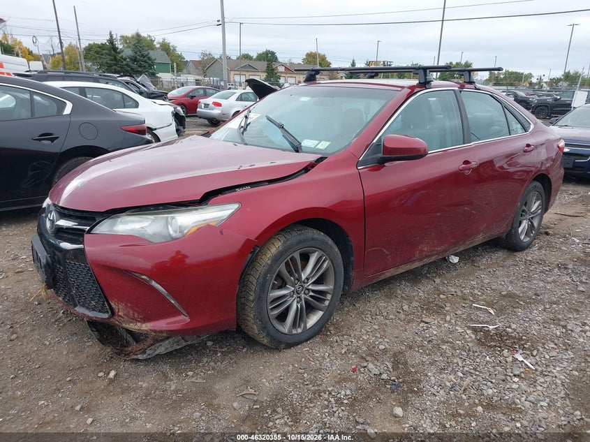 Vin: 4t1bf1fk1gu515268, lot: 46820577, toyota camry se 20162