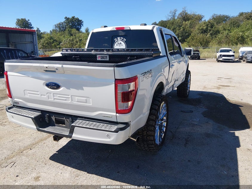 Vin: 1ftfw1e83nfc38362, lot: 46820582, ford f-150 lariat 20224