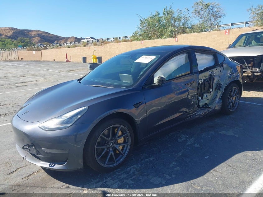 Vin: 5yj3e1ea5nf296955, lot: 46820615, tesla model 3 rear-wheel drive 20222