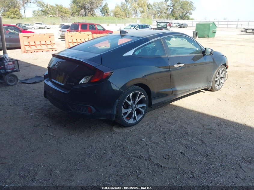 Vin: 2hgfc3b96kh355155, lot: 46820640, honda civic touring 20194