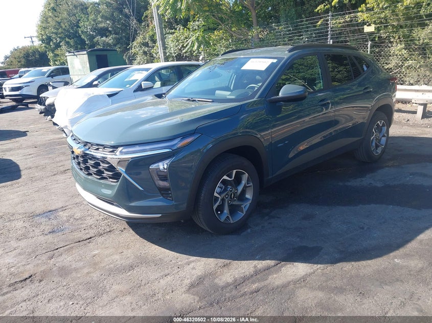 Vin: kl77lhepxsc176384, lot: 46820724, chevrolet trax fwd lt 20252