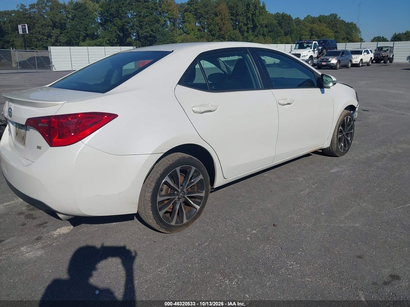 Vin: 5yfburhe8hp681589, lot: 46820755, toyota corolla se 20174