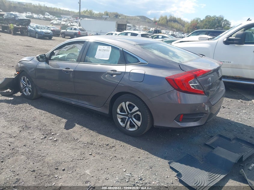 Vin: 19xfc2f55he049892, lot: 46820775, honda civic lx 20173