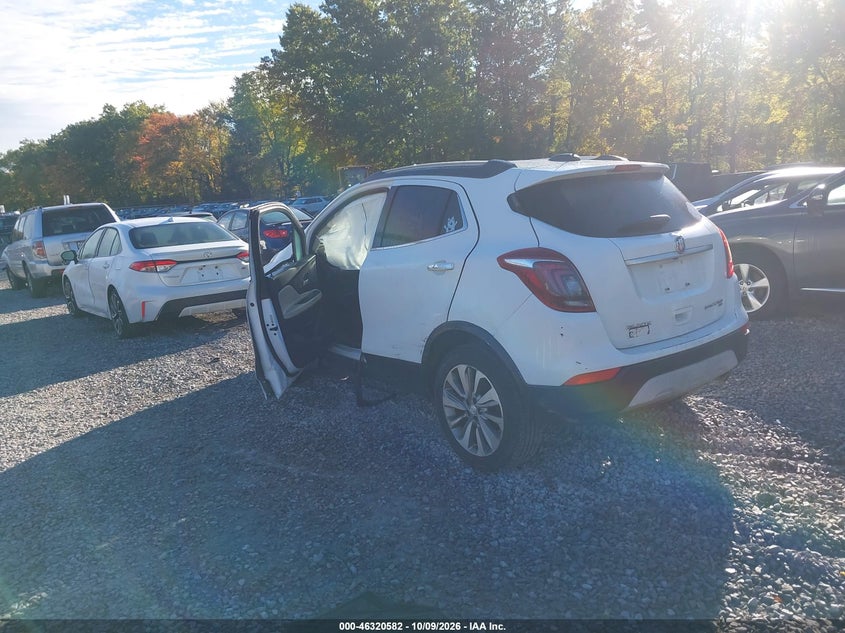 Vin: kl4cjgsb7hb001271, lot: 46820804, buick encore essence 20173