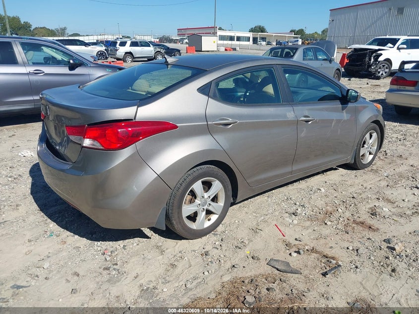 Vin: 5npdh4ae0dh274674, lot: 46820831, hyundai elantra gls 20134