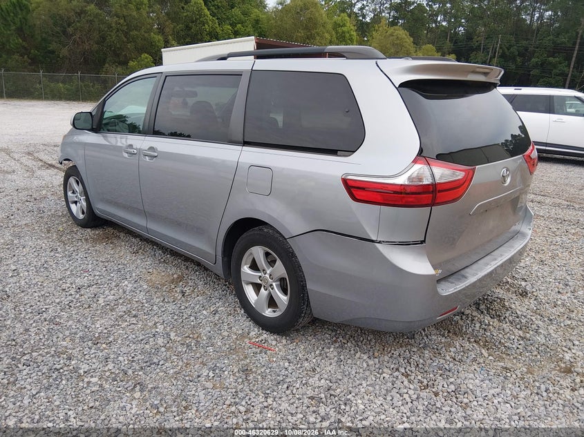 Vin: 5tdkk3dc7gs694833, lot: 46820851, toyota sienna le 8 passenger 20163
