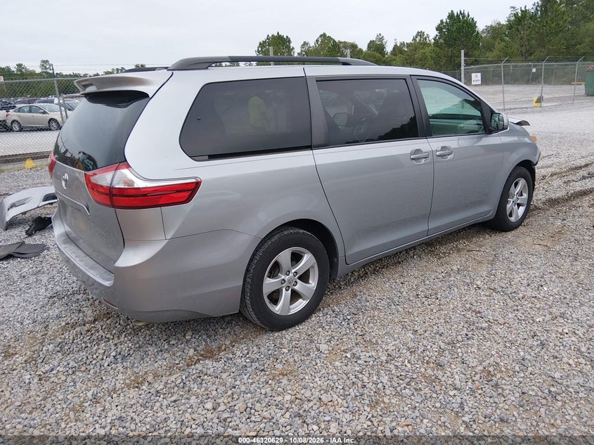 Vin: 5tdkk3dc7gs694833, lot: 46820851, toyota sienna le 8 passenger 20164