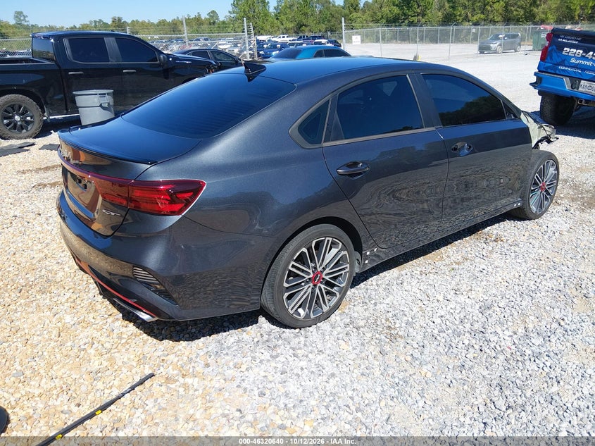 Vin: 3kpf44ac9pe628297, lot: 46820862, kia forte gt 20234