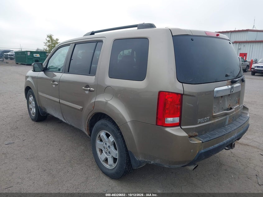 Vin: 5fnyf4h92ab039655, lot: 46820875, honda pilot touring 20103