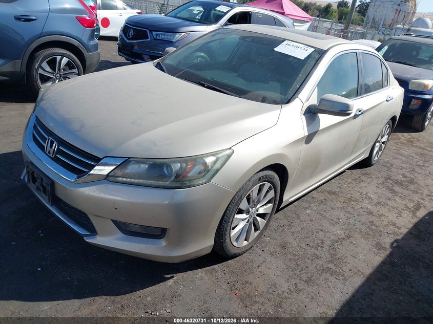 Vin: 1hgcr2f8xea115011, lot: 46820953, honda accord ex-l 20142