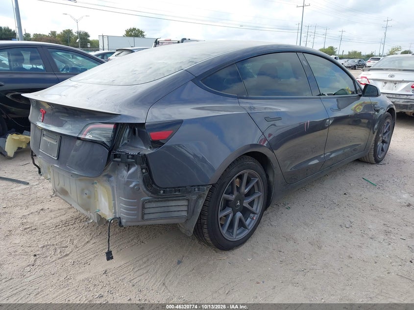 Vin: 5yj3e1ea2pf668335, lot: 46820996, tesla model 3 rear-wheel drive 20234