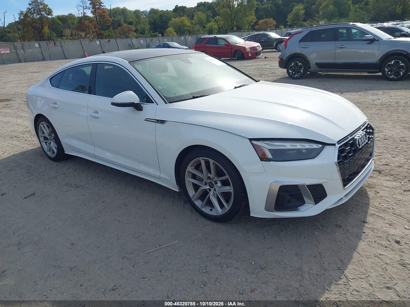 Vin: waufacf55ra077818, lot: 46821007, audi a5 sportback premium plus 45 tfsi quattro s tronic 20241