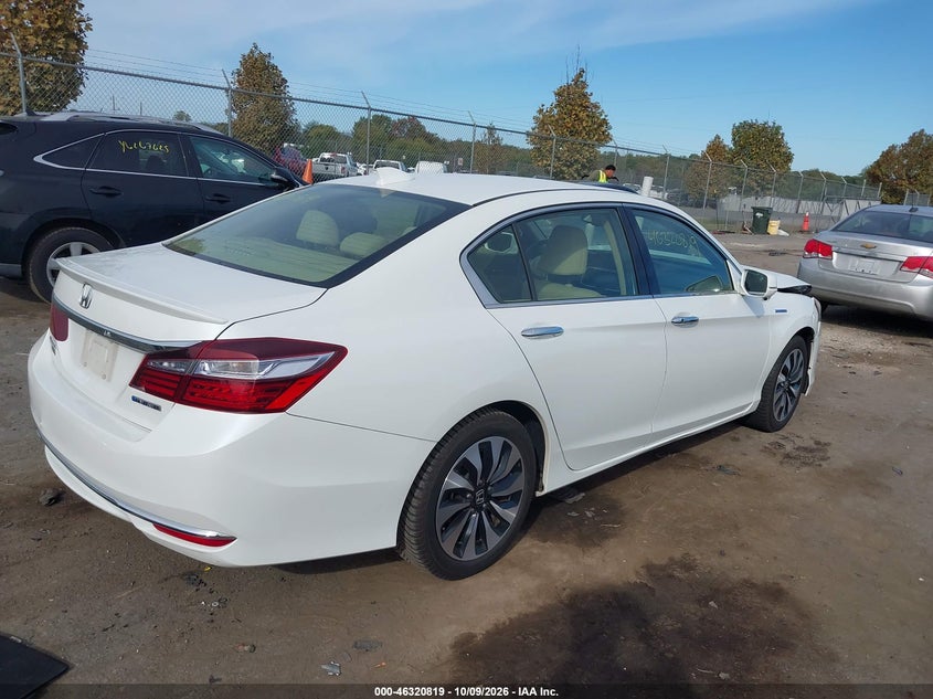 Vin: jhmcr6f5xhc027045, lot: 46821041, honda accord hybrid ex-l 20174