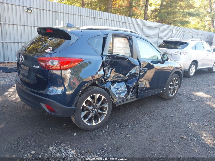 Vin: jm3ke4dyxg0682971, lot: 46821052, mazda cx-5 grand touring 20164