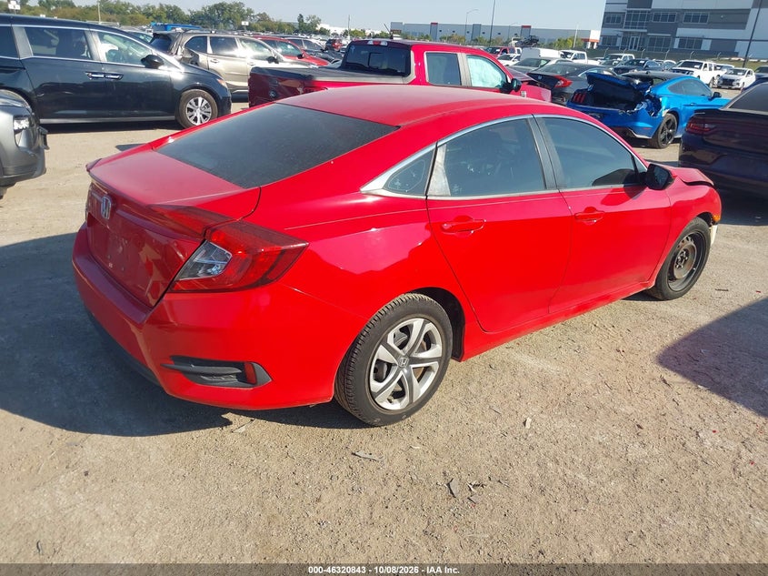 Vin: 2hgfc2f54jh523777, lot: 46821065, honda civic lx 20184