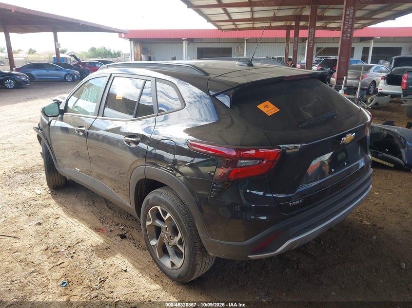 Vin: kl77lhepxsc214390, lot: 46821089, chevrolet trax fwd lt 20253