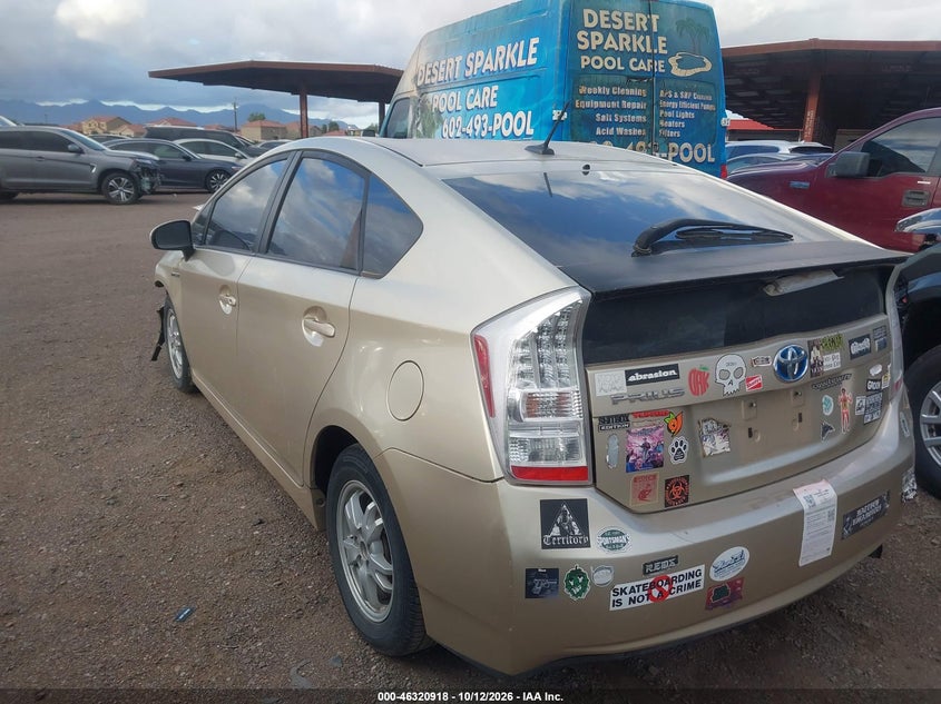 Vin: jtdkn3du7b1456972, lot: 46821139, toyota prius 20113