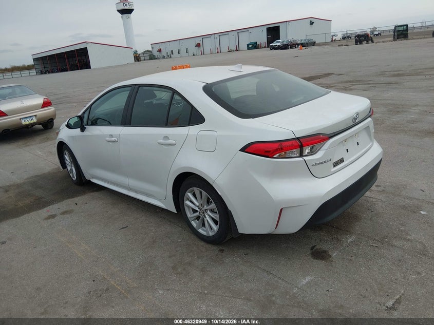 Vin: 5yfb4mde2tp465299, lot: 46821171, toyota corolla le 20263