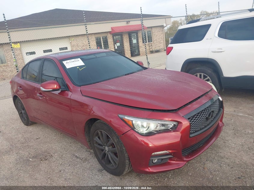 Vin: jn1bv7ar4fm422762, lot: 46821190, infiniti q50 premium 20151