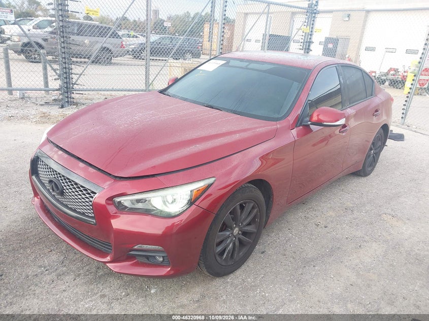 Vin: jn1bv7ar4fm422762, lot: 46821190, infiniti q50 premium 20152