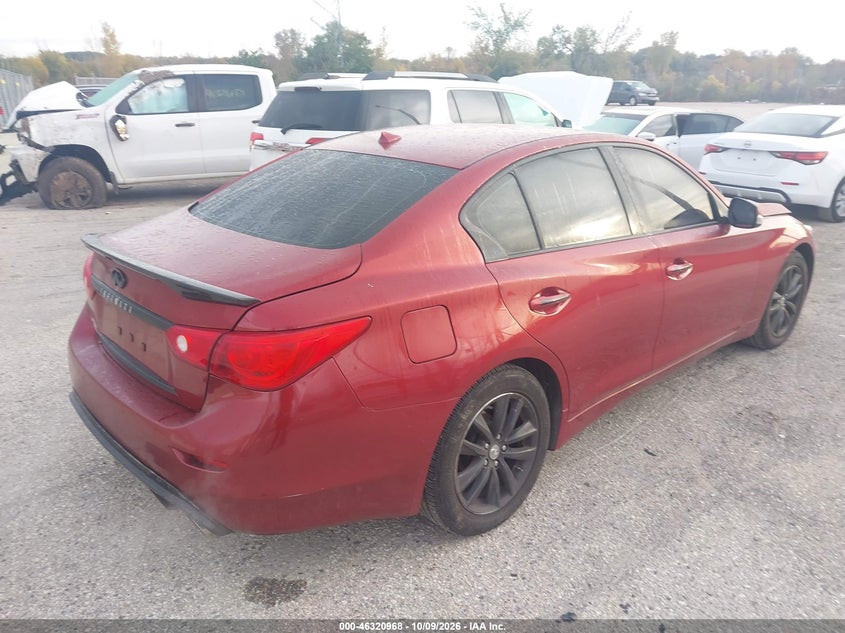 Vin: jn1bv7ar4fm422762, lot: 46821190, infiniti q50 premium 20154