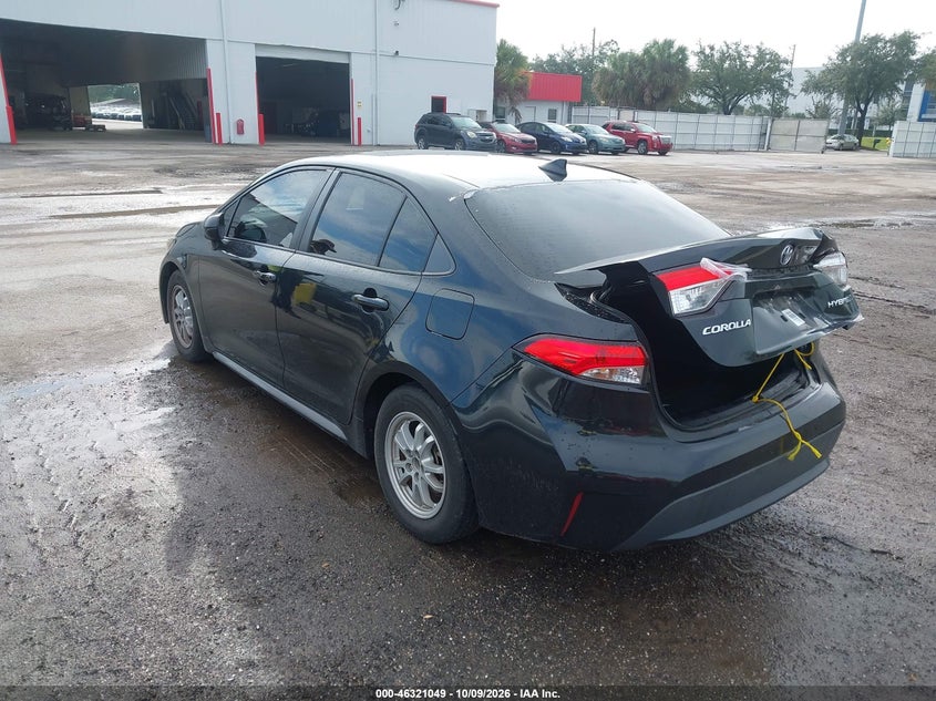 Vin: jtdeamde1nj052805, lot: 46821271, toyota corolla hybrid le 20223