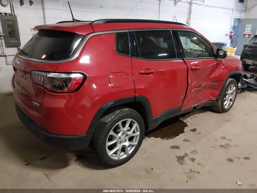 Vin: 3c4njdfn1pt533307, lot: 46821296, jeep compass latitude lux fwd 20234