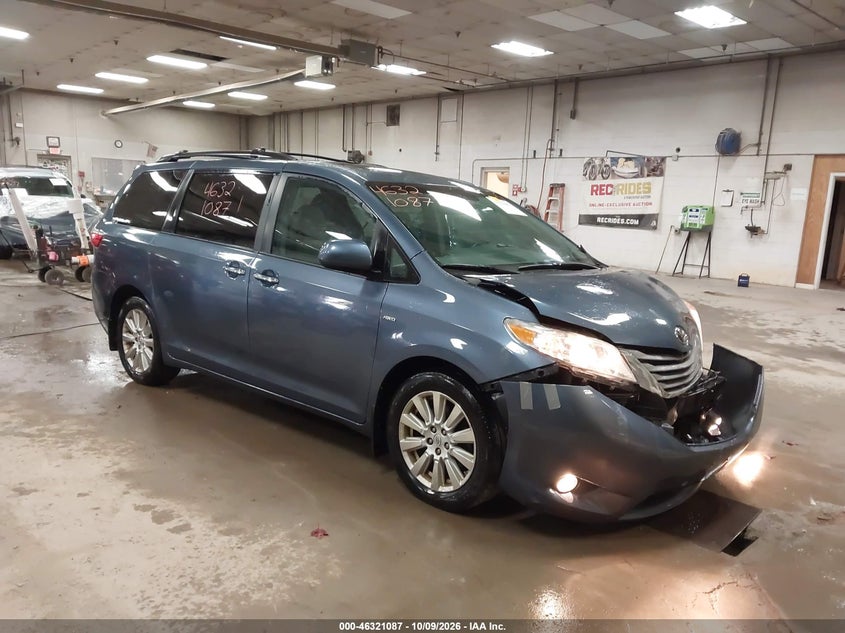 Vin: 5tddz3dc3hs163411, lot: 46821309, toyota sienna xle 7 passenger 2017 img_1