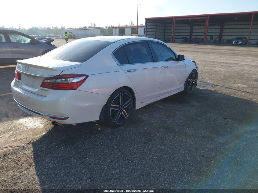 Vin: 1hgcr2f57ga168760, lot: 46821315, honda accord sport 20164