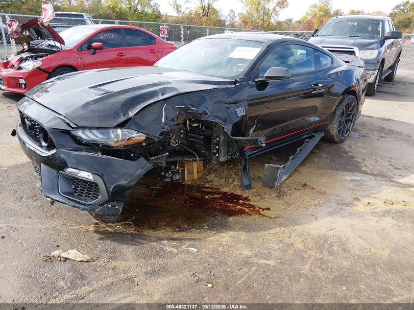 2021 Ford Mustang Mach 1 Fastback, Left Front, IAAI, VIN 1FA6P8R07M5553234 — photo 2
