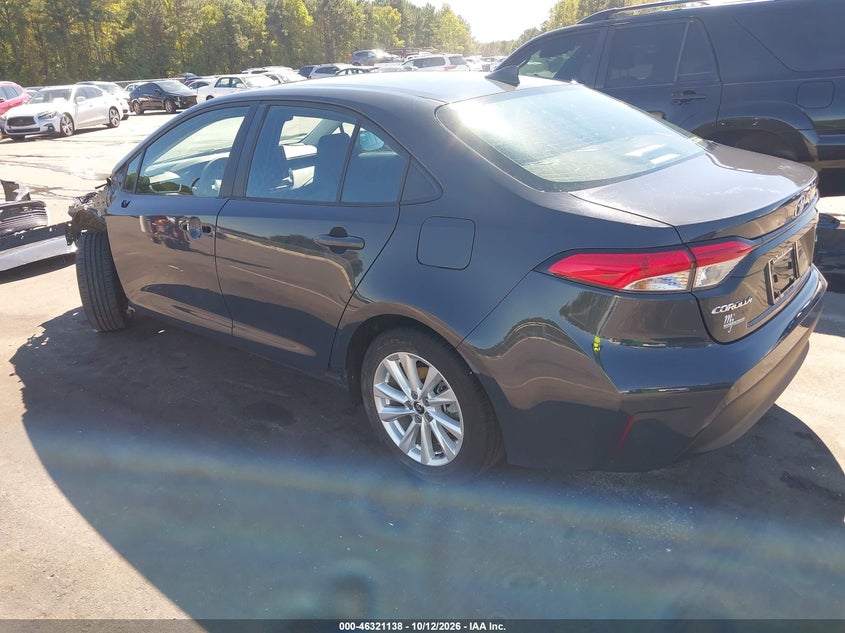 Vin: 5yfb4mde6rp175477, lot: 46821360, toyota corolla le 20243