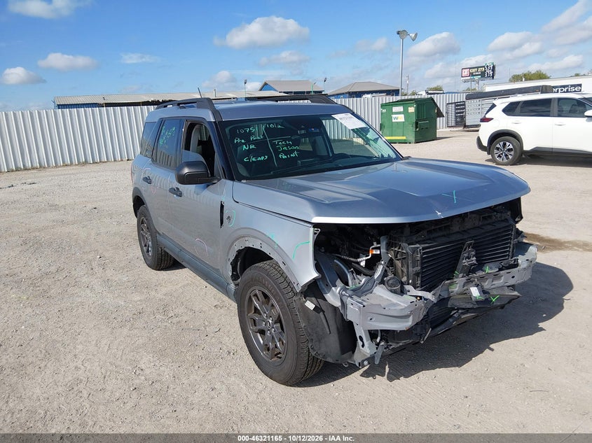 Vin: 3fmcr9b66nre33186, lot: 46821388, ford bronco sport big bend 20221
