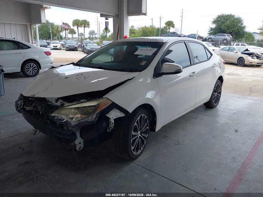 Vin: 2t1burhe7gc569302, lot: 46821409, toyota corolla s plus 20162