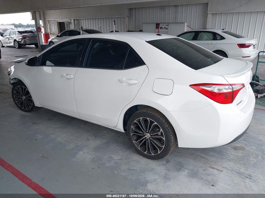 Vin: 2t1burhe7gc569302, lot: 46821409, toyota corolla s plus 20163